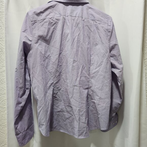 Men's size Chaps lavender button up Long sleeve shirt Size XL - Picture 3 of 3